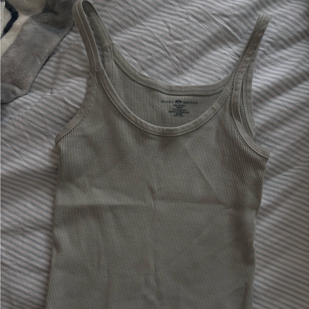 sage green brandy Melville top